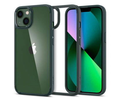 Etui / obudowa na smartfona Spigen Ultra Hybrid do Iphone 13 Midnight Green